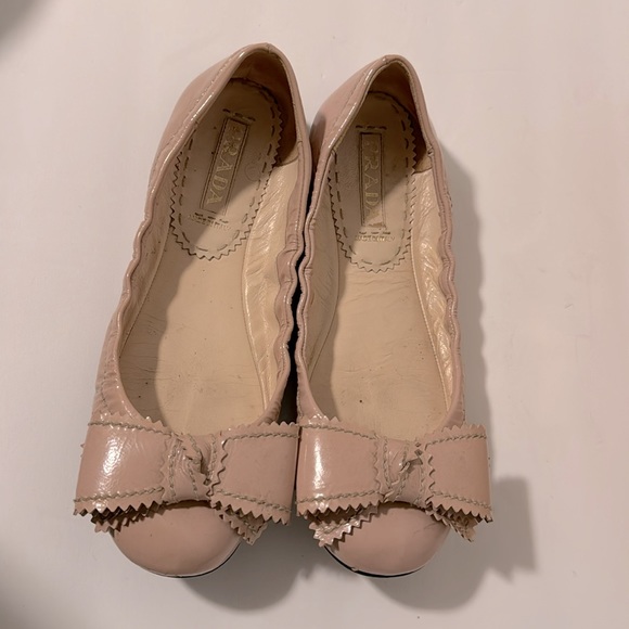 Prada Nude Ballet Flats/Slippers with Bow!! - Picture 2 of 9